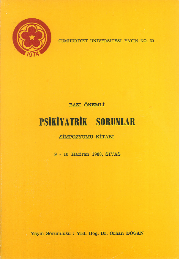 Bazı Önemli Psikiyatr Sorunlar Sempozyum Kitabı