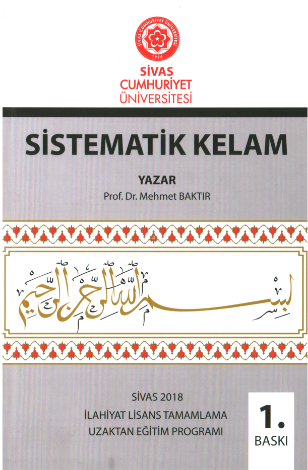 Sistematik Kelam : İlahiyat Lisans Tamamlama