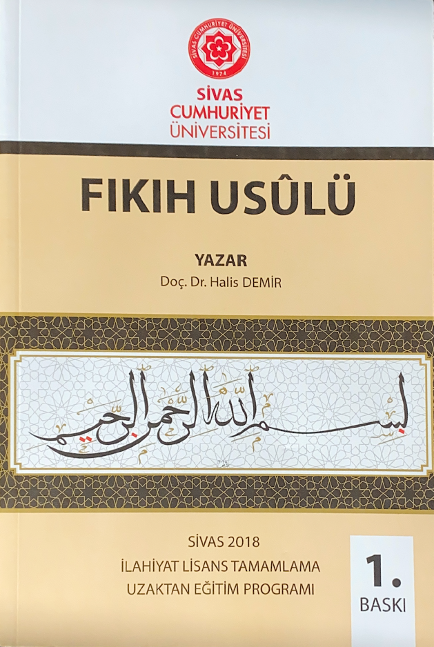 Fıkıh Usulü : İlahiyat Lisans Tamamlama