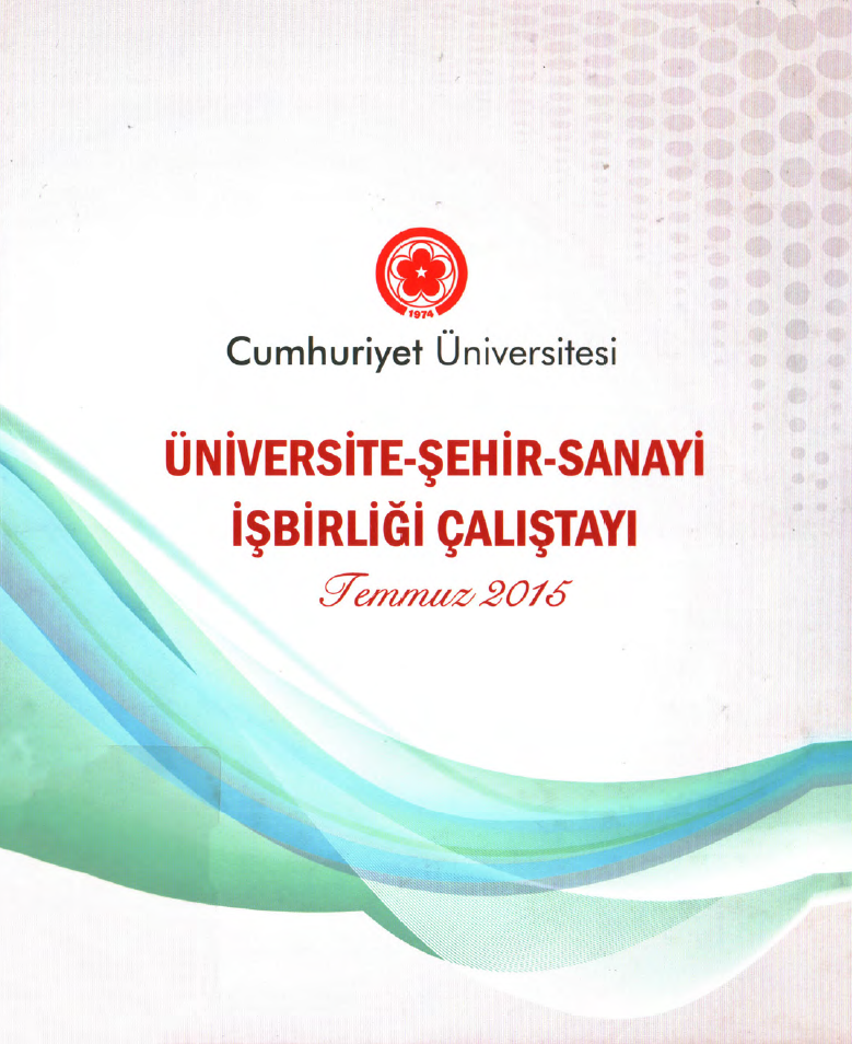 Üniversite - Şehir- Sanayi İşbirliği Çalıştayı(temmuz 2015)