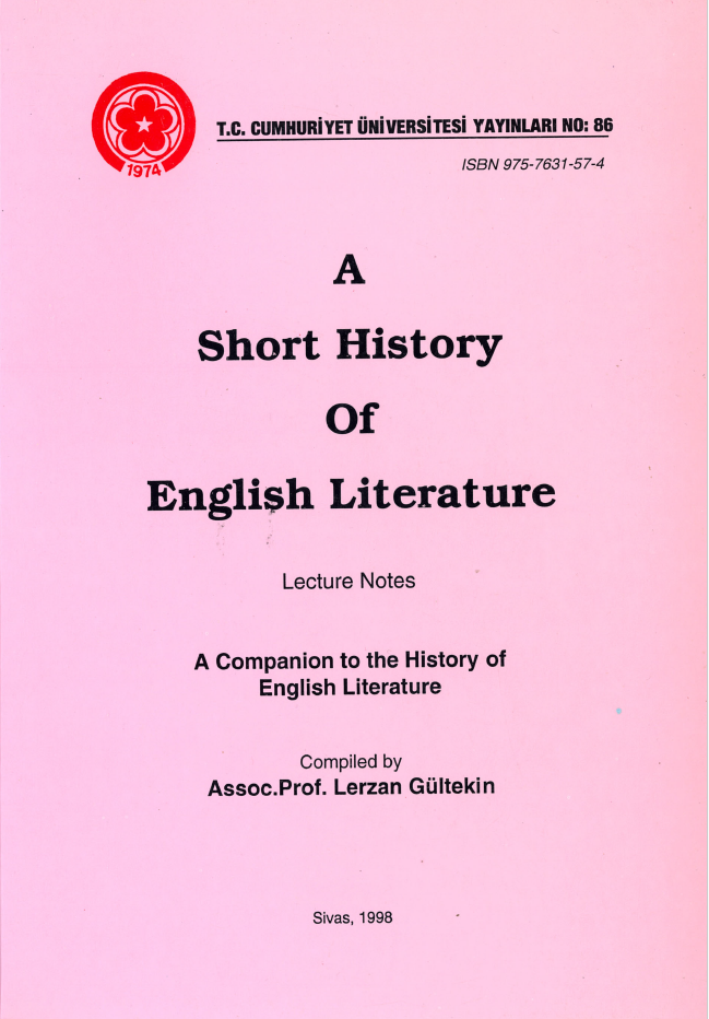 A Short History Of English Literature : Lecture Notes : A Companion To The History Of English Literature