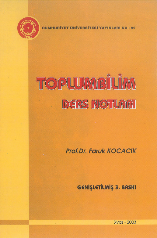Toplum Bilim Ders Notları - Genişletilmiş 3. Baskı